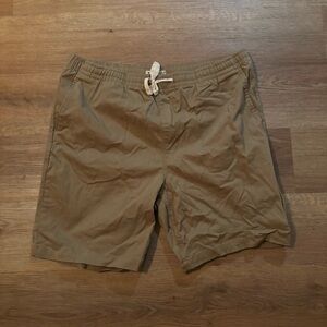 Devil Dog Casual Tan Shorts with Drawstring